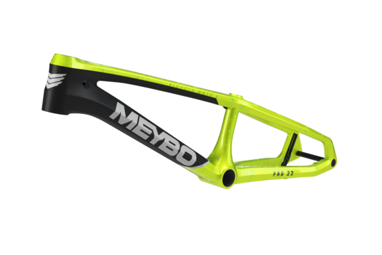 Meybo 2026 HSX Carbon BMX Race Rāmis - Matte melns/Melns/Zaļš